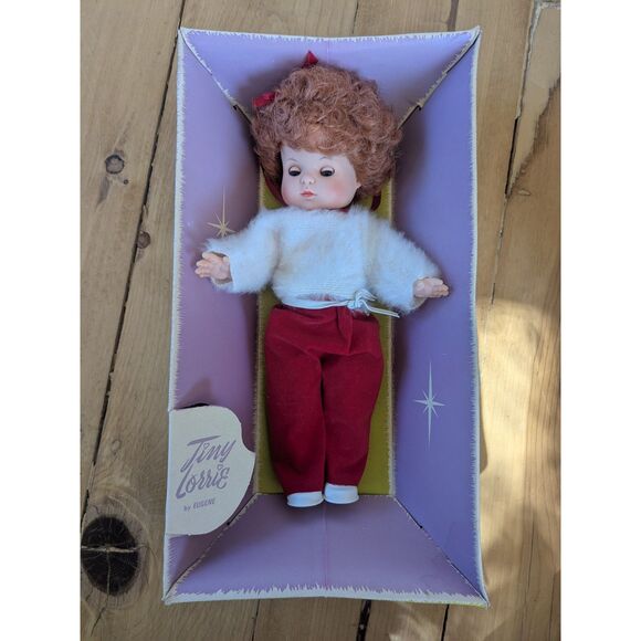 Vintage Tiny Lorrie Doll in Box - Red Hair, pants - 12" - #1141 - Picture 8 of 8